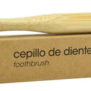 Cepillo bambú infantil suave naranja Vamboo