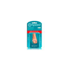 Compeed adesivos hidrocoloides para bolhas nos dedos dos pés, 8 curativos