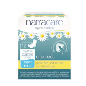 Compresa Súper con alas 12 unidades Natracare