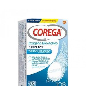 Corega oxígeno bio-activo 108 tabletas