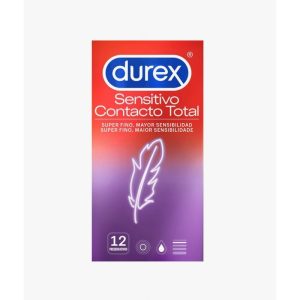 Durex Preservativos Sensitivo Contato Total ultrafinos caixa 12 unidades