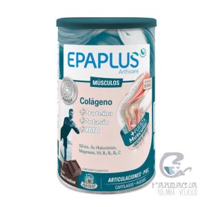 Epaplus Arthicare Músculos colágeno + proteína chocolate complemento alimentar em pó 504 g
