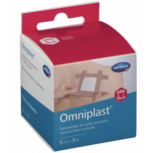 Esparadrapo hipoalergênico Omniplast de tecido resistente em rolo