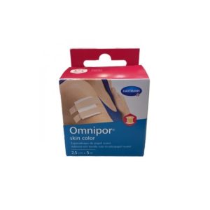 Esparadrapo hipoalergênico Omnipor Skin Color, rolo 1 unidade