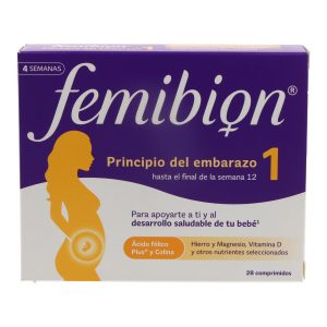 Femibion 1 suplemento pré-natal gravidez precoce 28 comprimidos