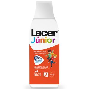 Fluor Lacer Junior enxágue bucal diário para crianças 500 ml