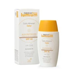 Galenicum Derma Lumium Protetor Solar Facial Mineral Diário com Cor SPF 50 50 ml