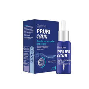 Genové Pruricalm óleo seco capilar anti‑coceira couro cabeludo 30 ml