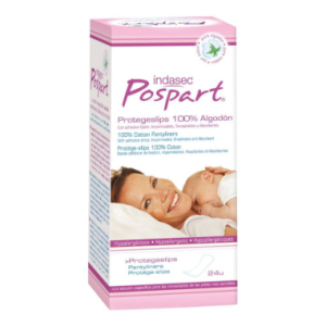Indasec protegeslip pós-parto 100% algodão, caixa 24 unidades