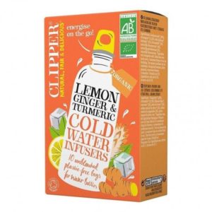 Infusión fría con Limón, Jengibre y Cúrcuma Bio 10 Uds Cupper