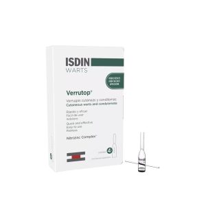 Isdin Verrutop solução tópica para verrugas, 4 ampolas monodose