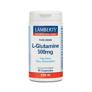 L-Glutamina 500 mg 90 Cápsulas Lamberts