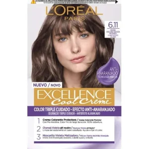 Tintura per capelli L'Oréal Paris Excellence Cool Creme 6-11 Biondo cenere scuro intenso.webp