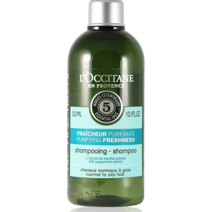 Loccitane Purifying Fresh Shampoo mit ätherischen Ölen für fettiges Haar - Flasche.png