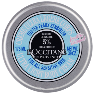 Crema corpo ultraleggera Luccitane con burro di karité, vasetto da 175 ml.png