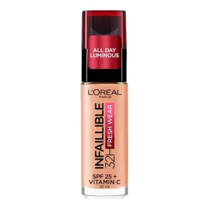 Fondotinta liquido L'Oréal Paris Infallible 24h Fresh Wear 245 Golden HO.webp