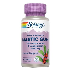 Mastic Gum (Resina de Lentisco) 1000 mg 45 Cápsulas Vegetales Solaray
