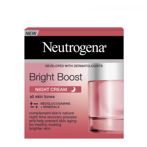 Neutrogena Bright Boost creme de noite antienvelhecimento pele luminosa pote 50 ml