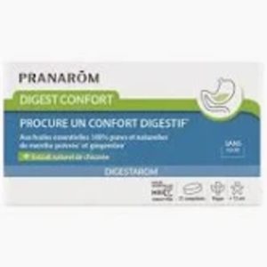 Pranarom Digest Confort Contribuye al Bienestar Digestivo 21 pastillas.