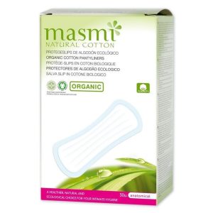 Protegeslips anatómicos natural cotton 30 ud – Masmi