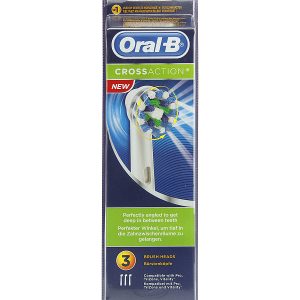Recambio De Cepillo Eléctrico Oral B Crossaction  3 Unidades