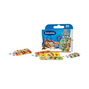 Salvelox Curativos Adesivos Infantis Patrulla Canina, caixa com 20 unidades