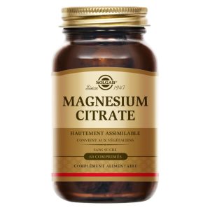Solgar Magnesiumcitrat 60 Tabletten, Nahrungsergänzungsmittel