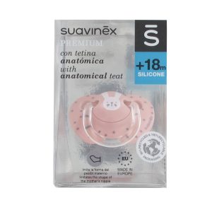 Suavinex Premium chupeta anatômica de silicone +18 meses