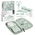 Suavinex set manucure bébé vert dans trousse rigide imperméable +0m