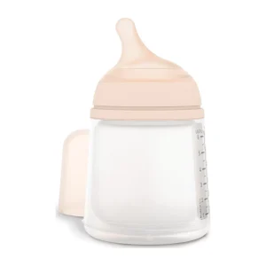 Suavinex Zero.Zero mamadeira anti-cólica 180 ml com bico de silicone de fluxo lento