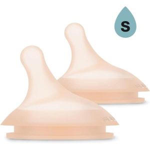 Suavinex Zero Zero tetinas silicone anticólicas fluxo lento S +0m, pacote 2 unidades
