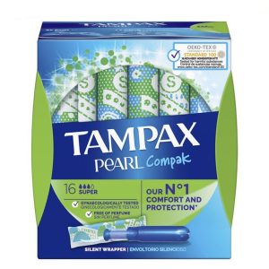 Tampax Pearl Compak Tampón Super 16 U  – Tampax