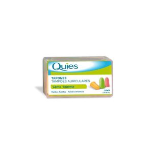 Quies fluorescerende rubberen oordopjes, 6 stuks