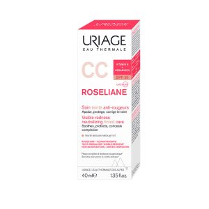 Uriage Roséliane Creme CC com cor SPF30 pele sensível com vermelhidão 40 ml