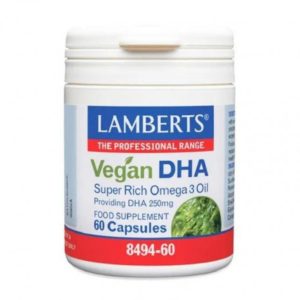 Vegan DHA 250 mg 60 Cápsulas Lamberts